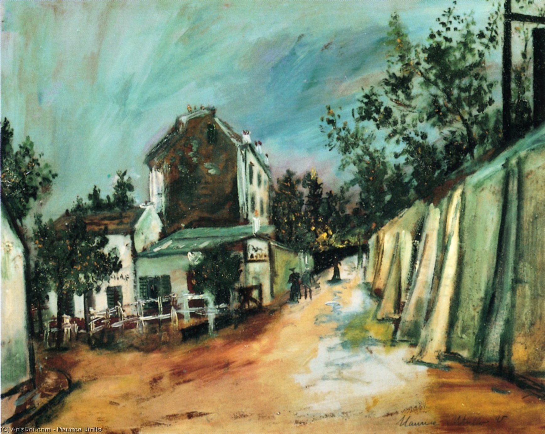 Rue Saint-vincent And The Lapin Agile — Maurice Utrillo