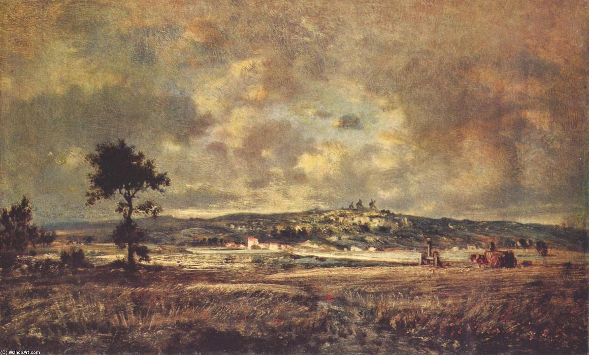 View Of The Plain Of Montmartre X Effect Of Storm — Theodore Robinson