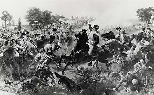 Washington At Monmouth, (painting) — Emanuel Gottlieb Leutze