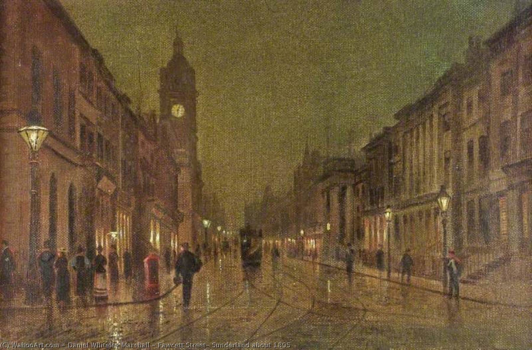 Fawcett Street, Sunderland About 1895 — Daniel Whiteley Marshall
