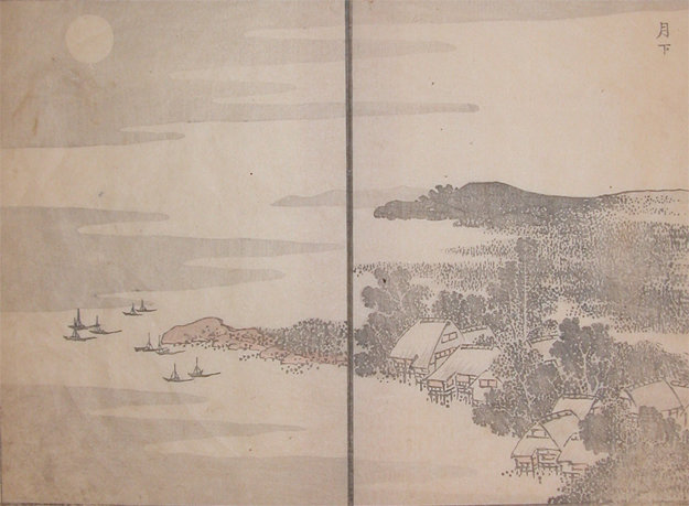 Under The Moonlight — Katsushika Hokusai