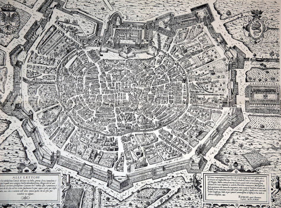 Milan Topography On (1573) — Antonio Lafreri