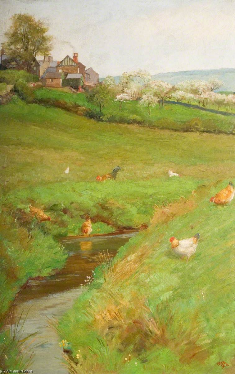 Springtime, Haracles Hall Field, Rudyard — George Cartlidge