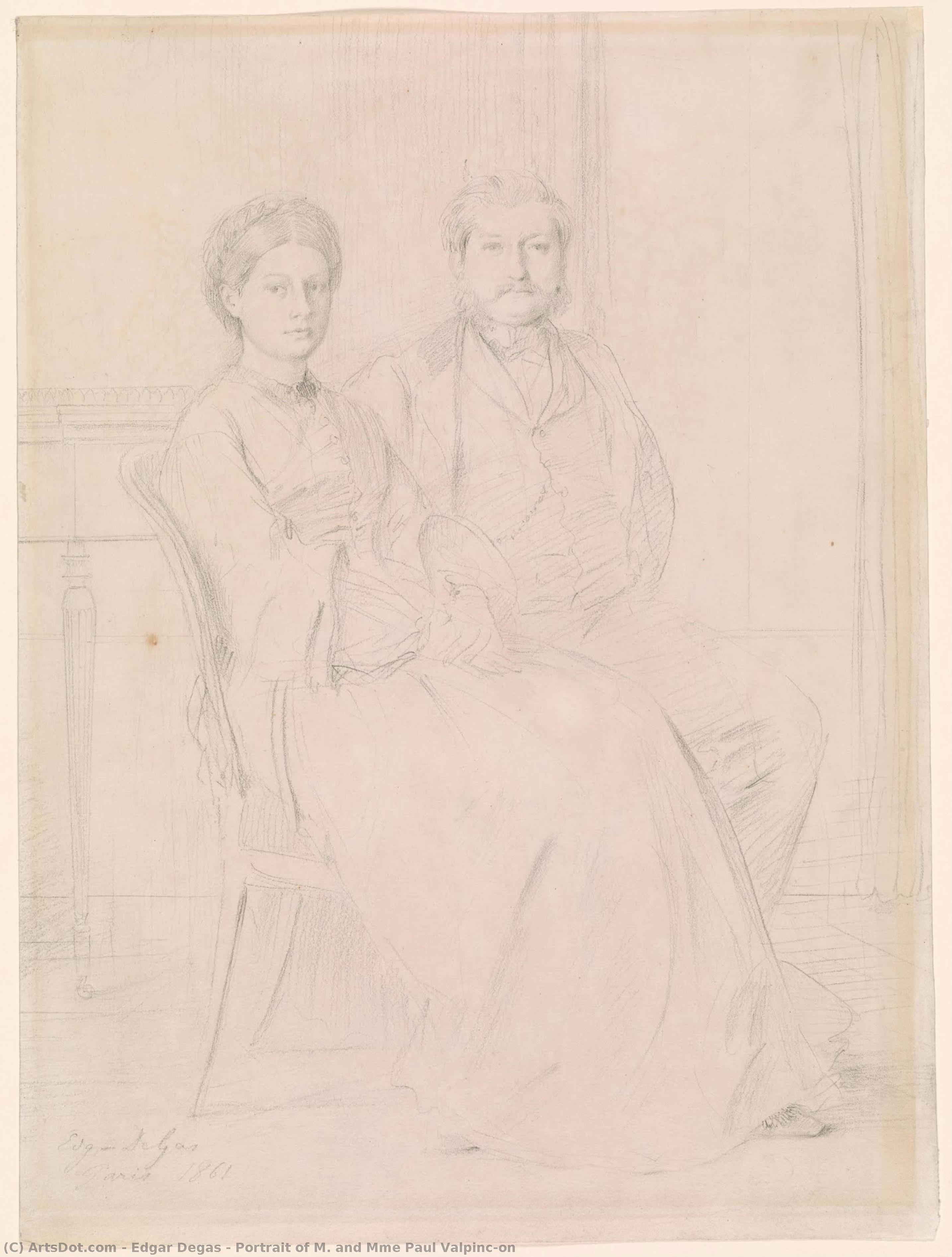 Porträt Von M. Und Mme Paul Valpinçon — Hilaire-germain-edgar Degas