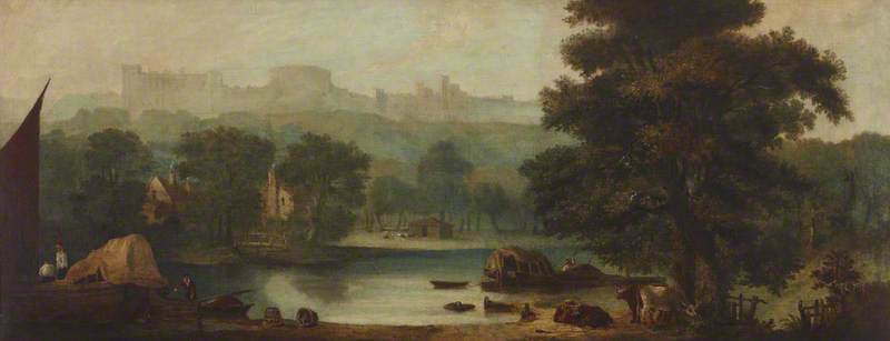 View Of Windsor Castle From The River — Herbert Pugh
