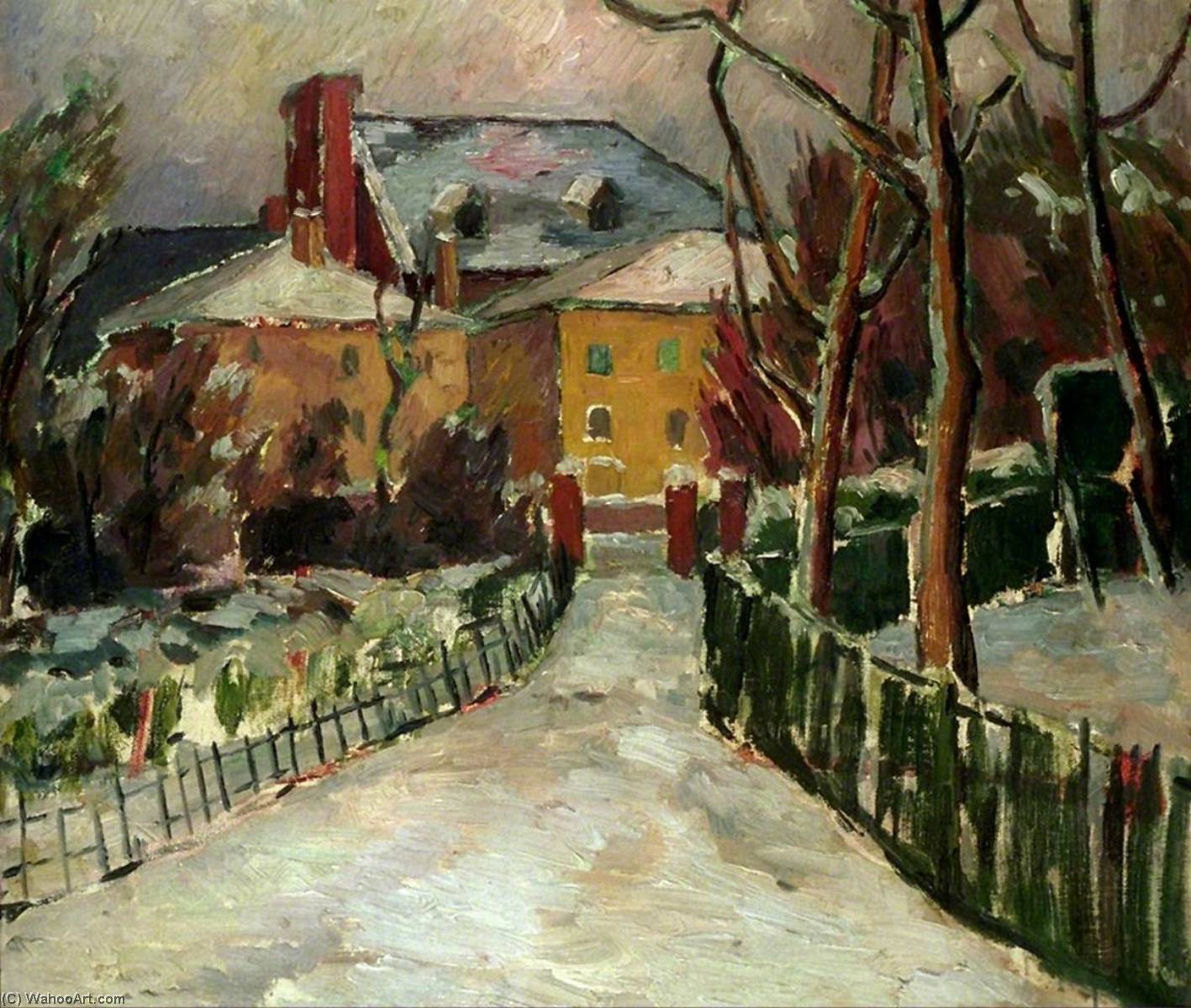 Landscape Under Snow — Frederick James Porter