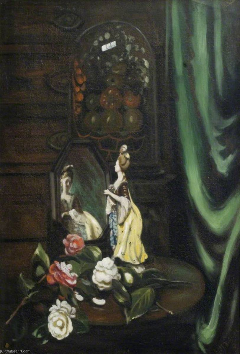 Figure In Green Curtain — Ethel Susan Graham Bristowe