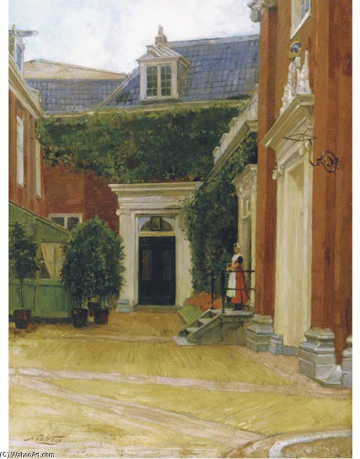 The Courtyard Of The Burge — Nicolaas Van Der Waay