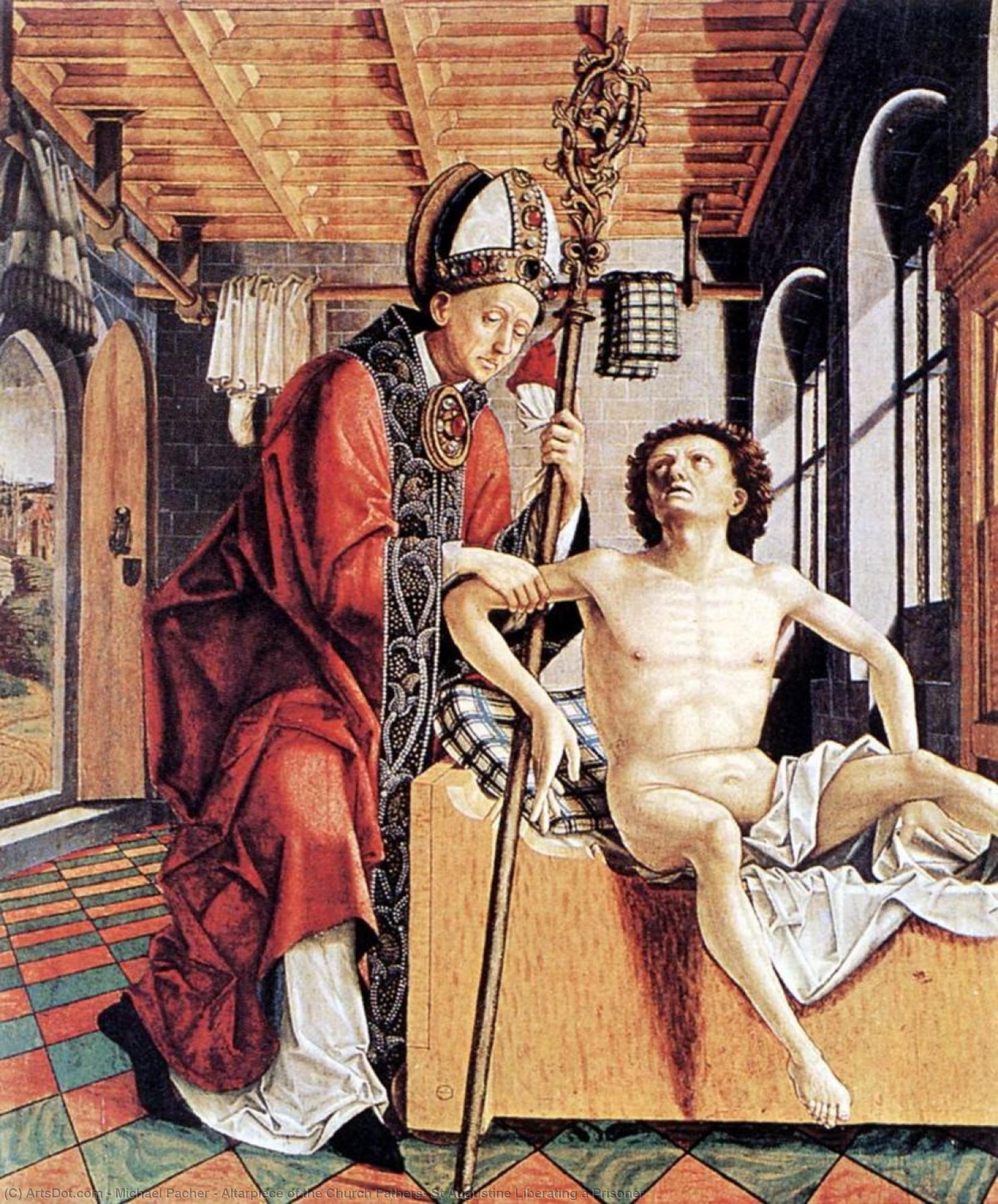 Altarpiece Of The Church Fathers: St Augustine Liberating A Prisoner — Mihael Paher