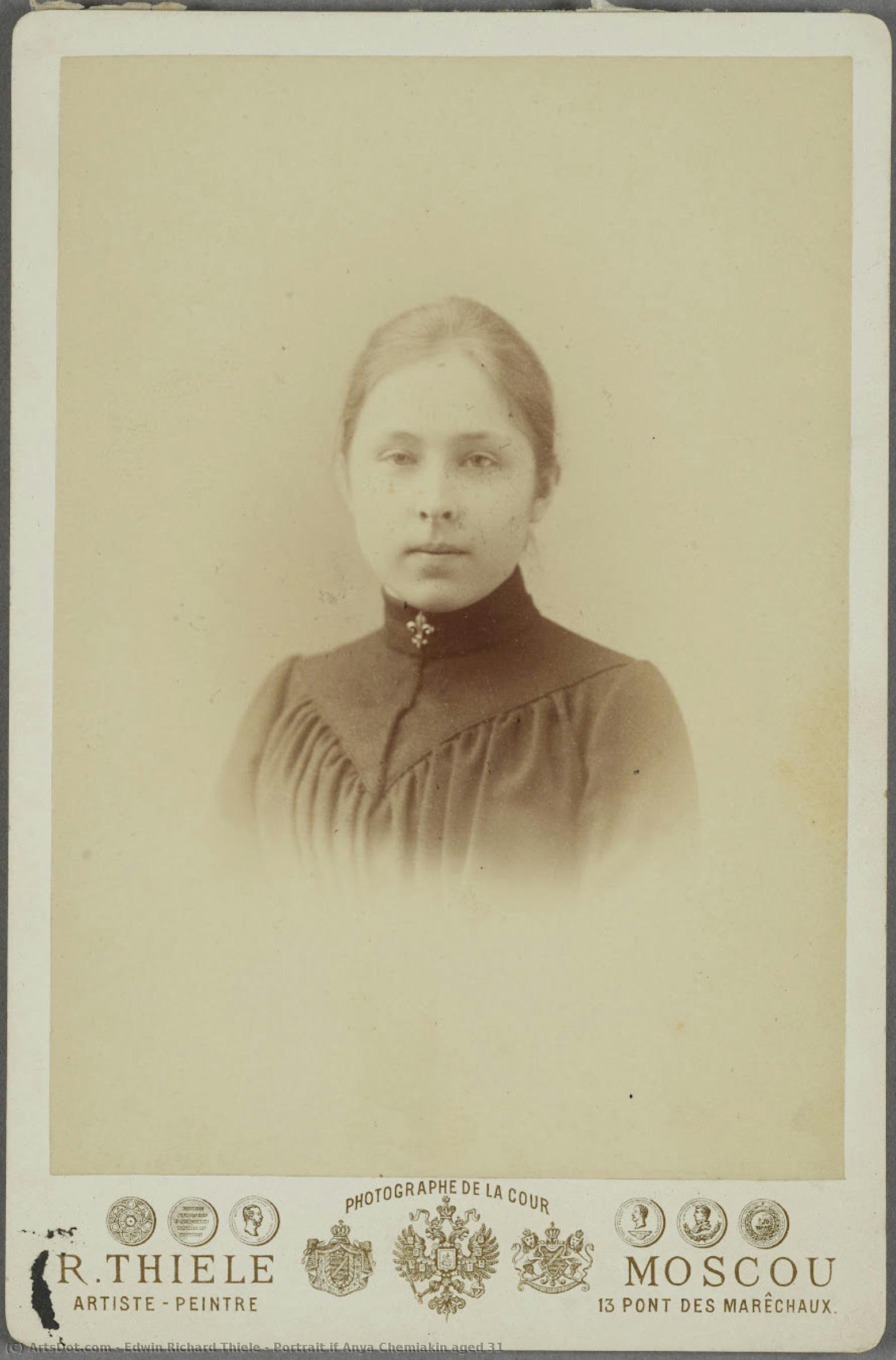 Portrait If Anya Chemiakin Aged 31 — Edwin Richard Thiele