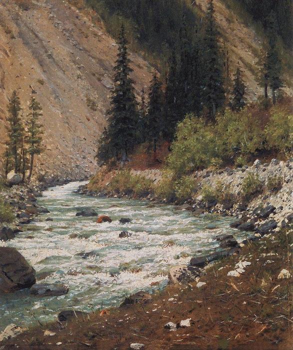 Mountain Stream In Kashmir — Vasilije Vasiljevič Vereshčagin