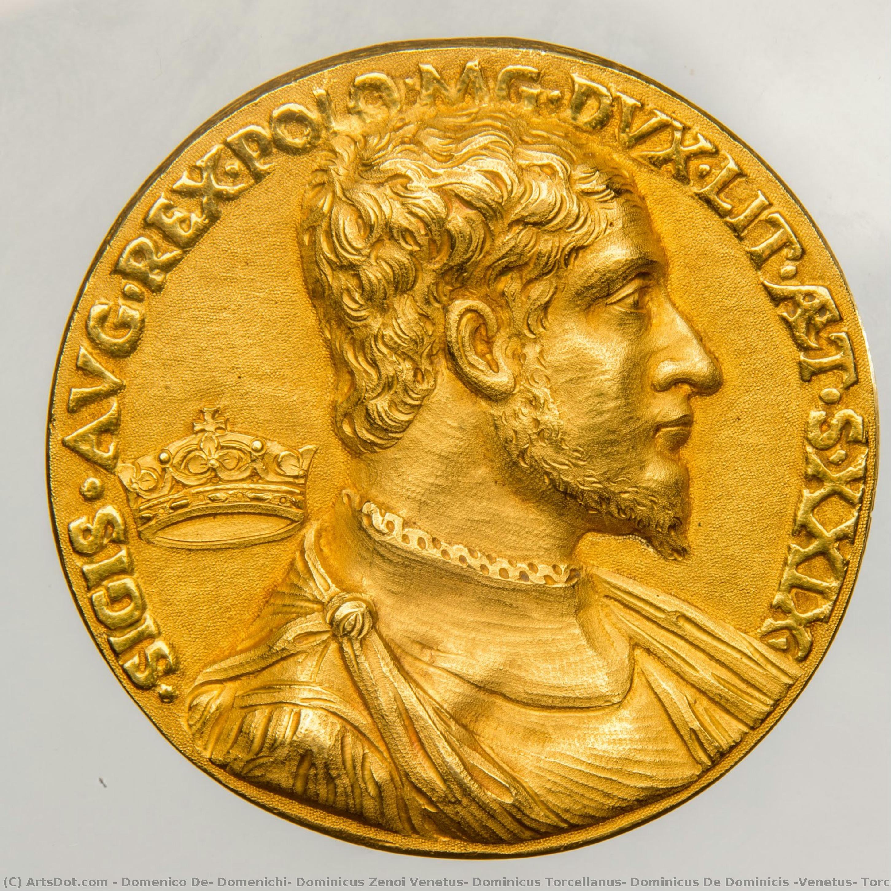 Medal Of Sigismund Ii Augustus Issued On The Occasion Of His Accession To The Throne — Domenico De' Domenichi, Dominicus Zenoi Venetus, Dominicus Torcellanus, Dominicus De Dominicis (venetus, Torcellanus)