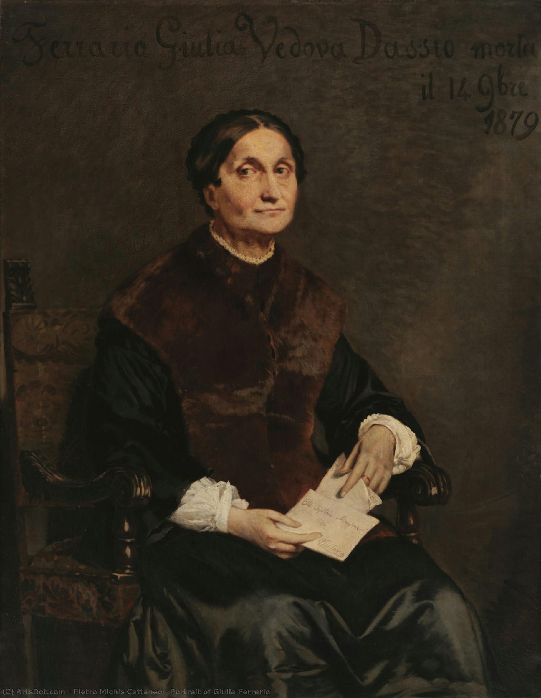 Portrait Of Giulia Ferrario — Pietro Michis Cattaneo