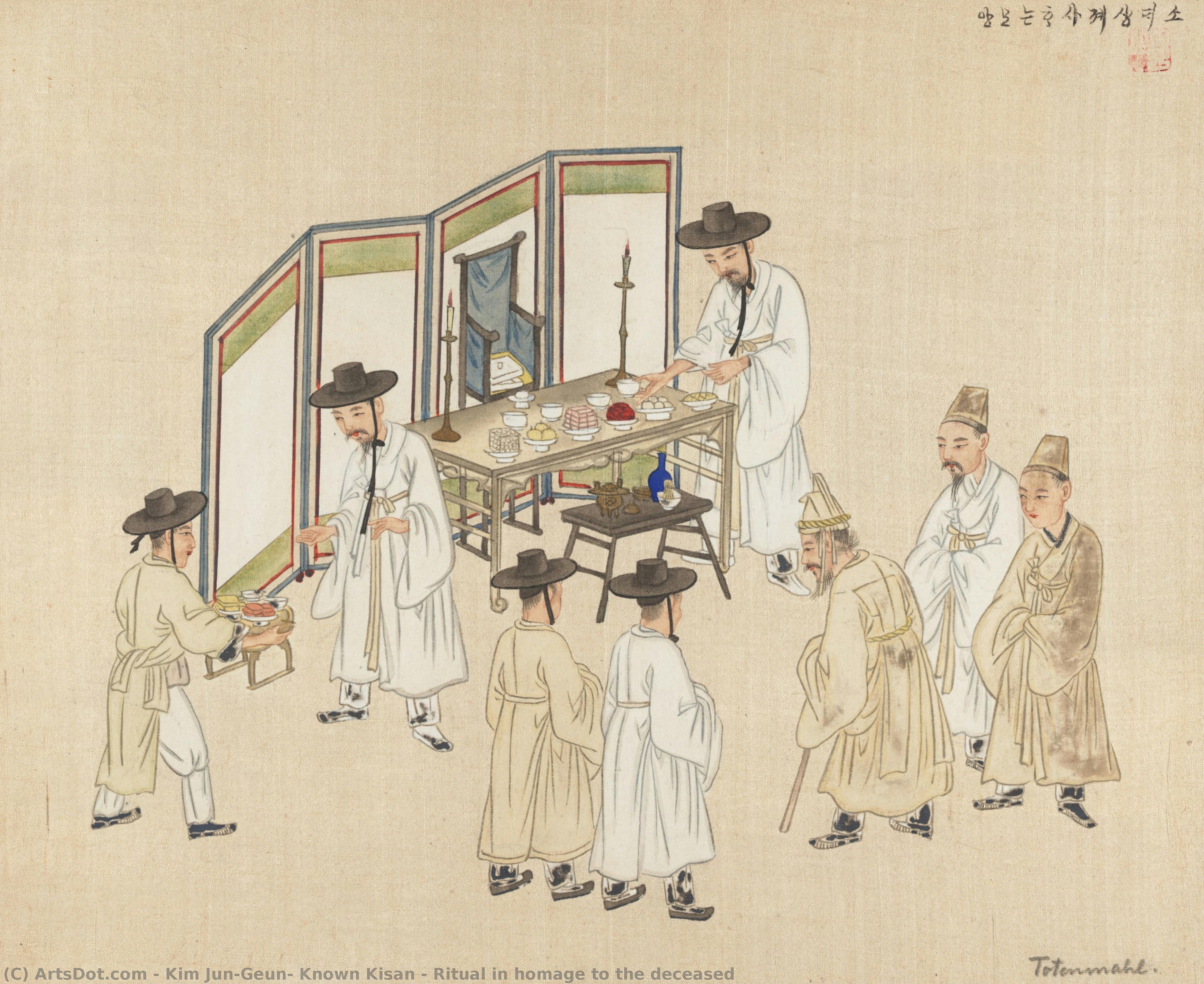 Ritual In Homage To The Deceased — Kim Jun-geun, Known Kisan