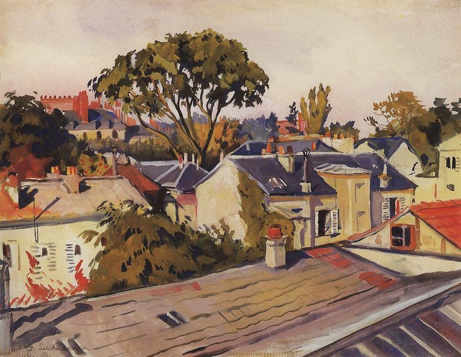 Versailles. The Roofs Of The City — Zinaida Serebriakova