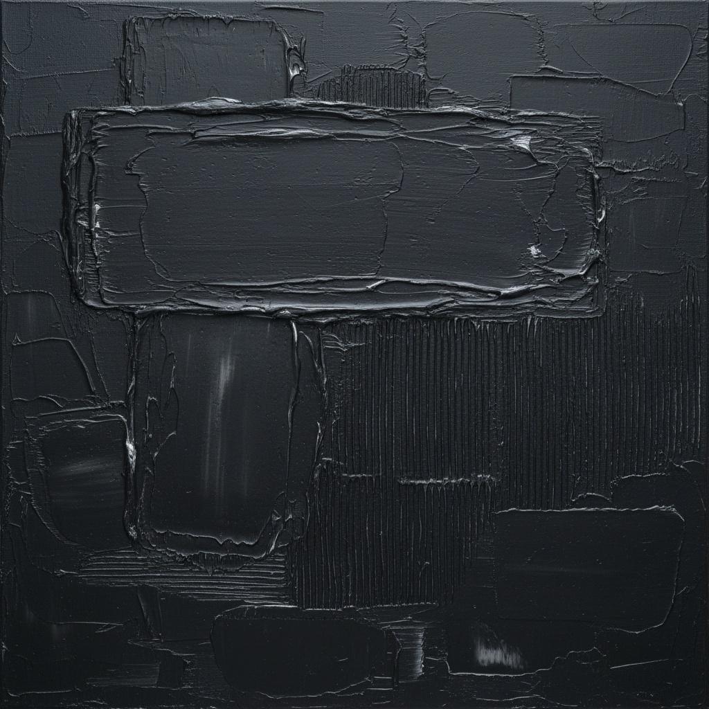 Monolithic Shadows: A Sculptural Study Of Obsidian Forms And Fractured Midnight Textures — David Moreau