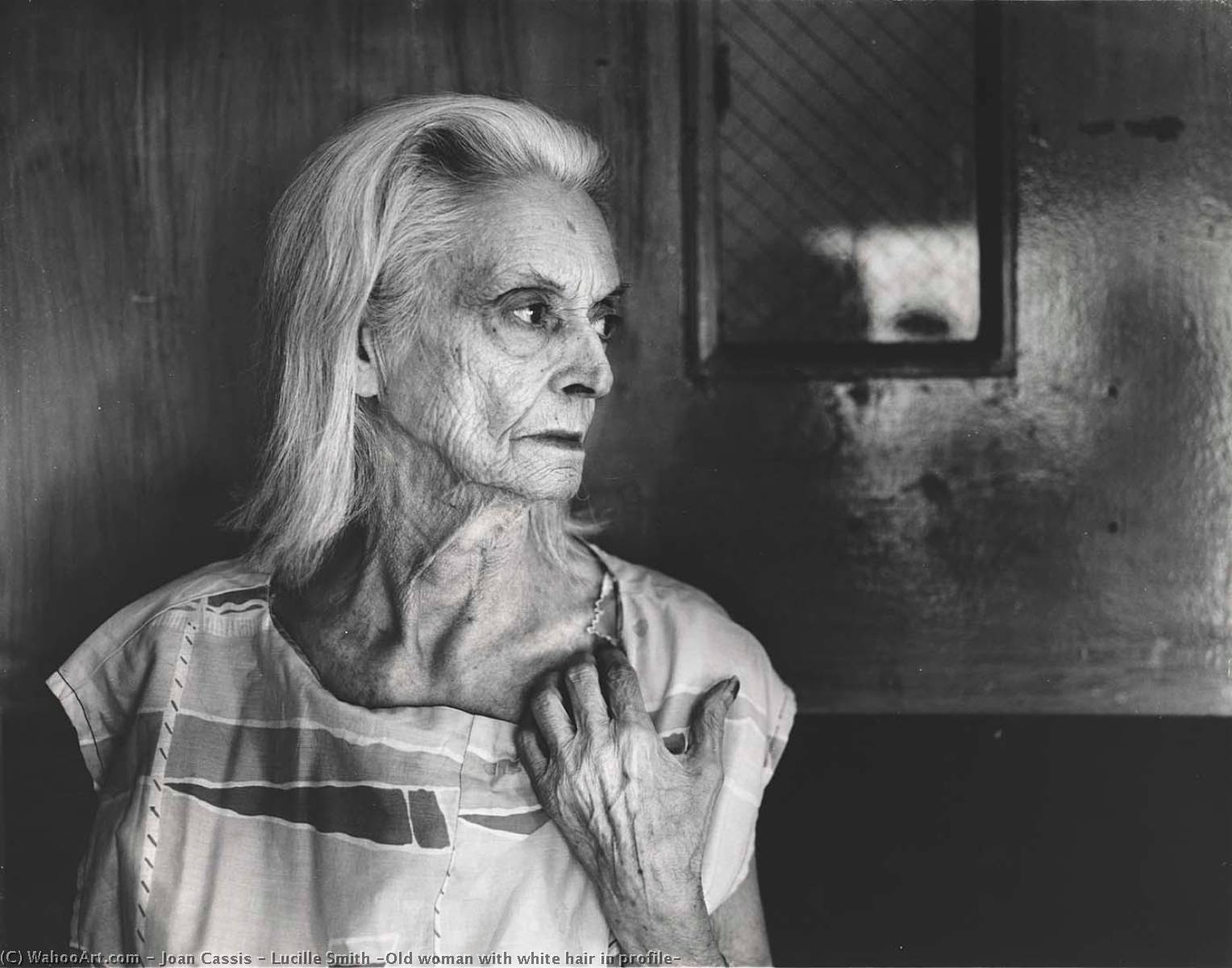 Lucille Smith (old Woman With White Hair In Profile) — Joan Cassis