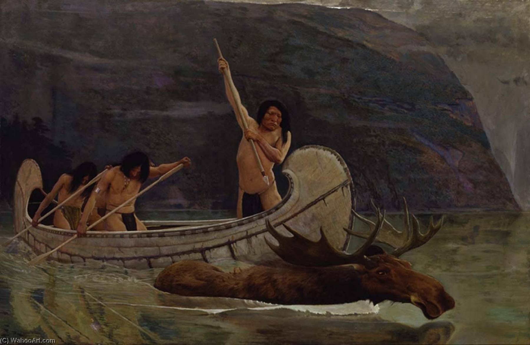 The Moose Chase — George De Forest Brush