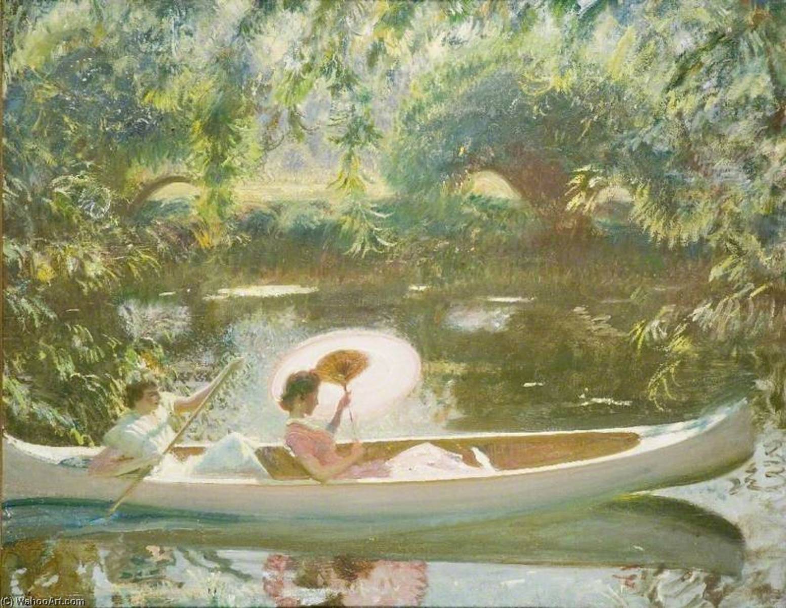 Septembernachmittag An Der Stour, Dedham — Sir Alfred James Munnings