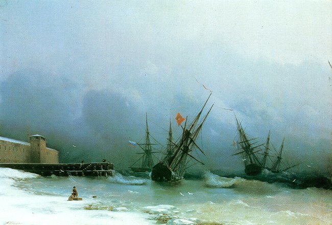 Storm Signal — Ivan Konstantinovich Aivazovsky