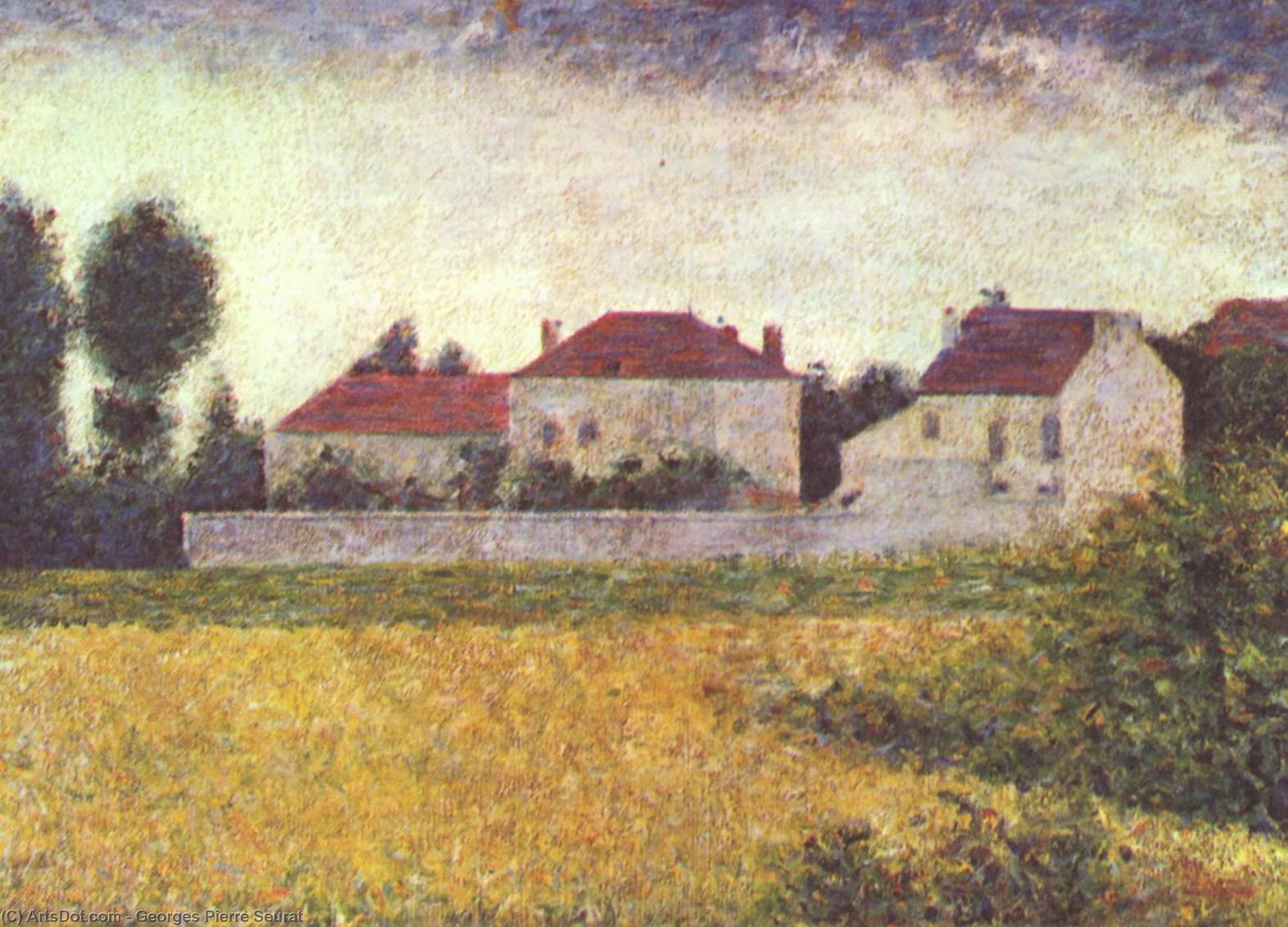 Casas Blancas, Ville D'avray — Georges Pierre Seurat