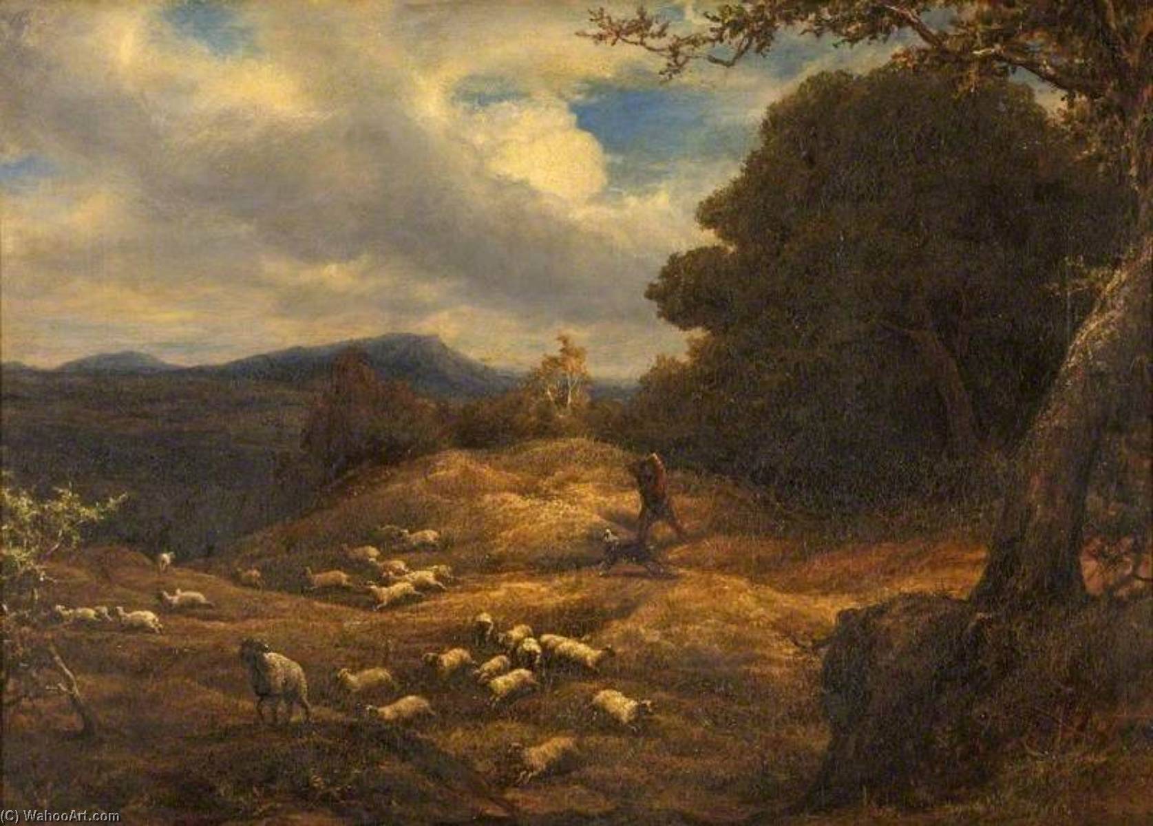 The Upland Shepherd — William Linnell