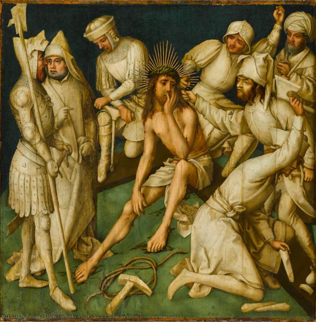 Christ In Silence (grey Passion-9) — Hans Holbein The Elder