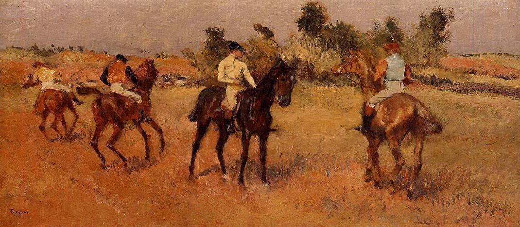 Four Jockeys — ヒラール・ジェームズ・エドガー・デガス