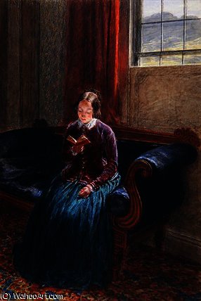A Lady Reading, Called Mrs William Hunt, C.1835 — Уильям Генри Хант