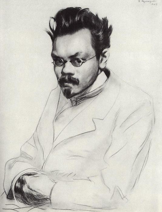 Portrait Of The Writer A.m. Remizov — Boris Mikhailovich Kustodiev