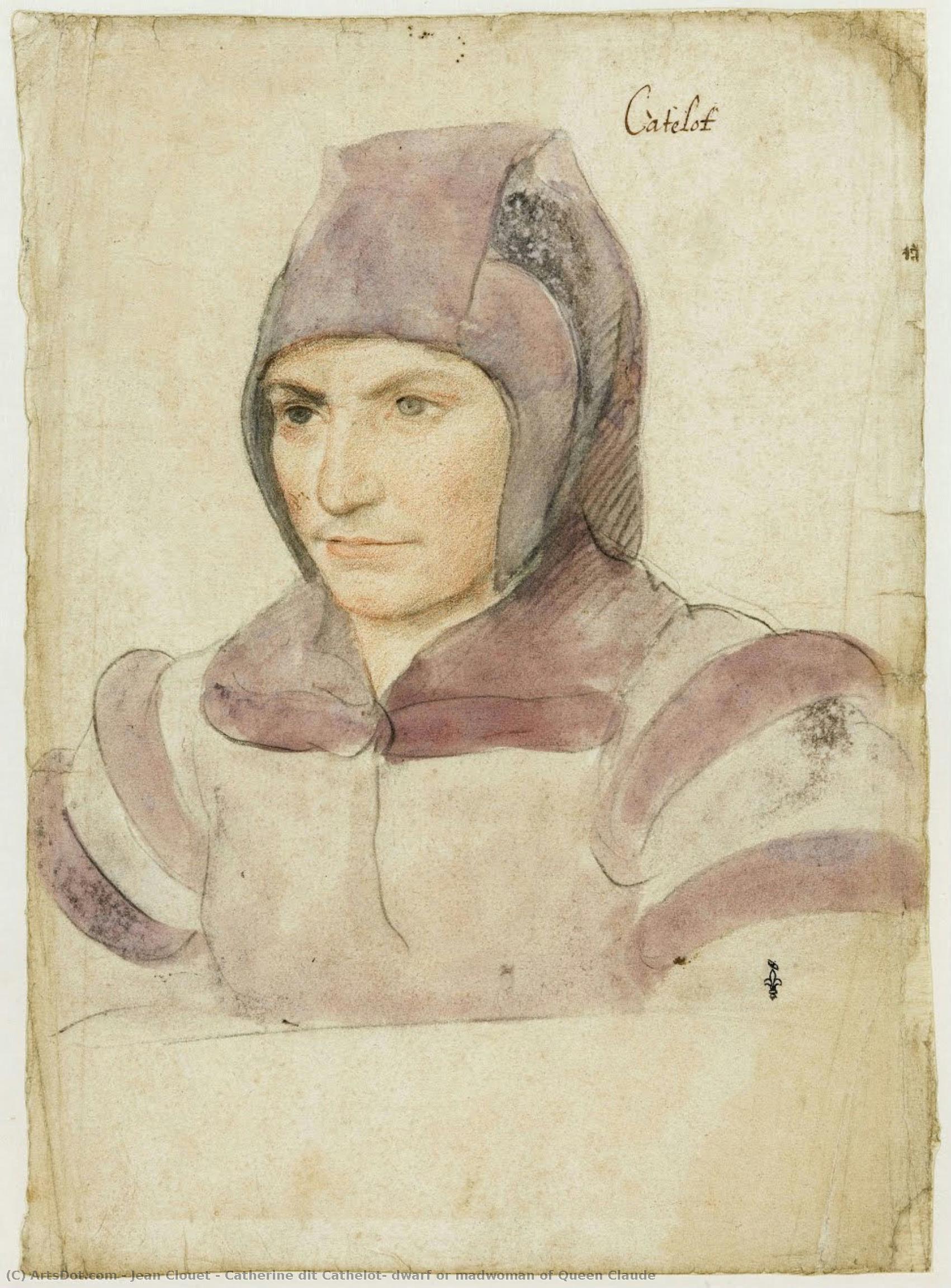 Catherine Dit Cathelot, Dwarf Or Madwoman Of Queen Claude — Jean Clouet