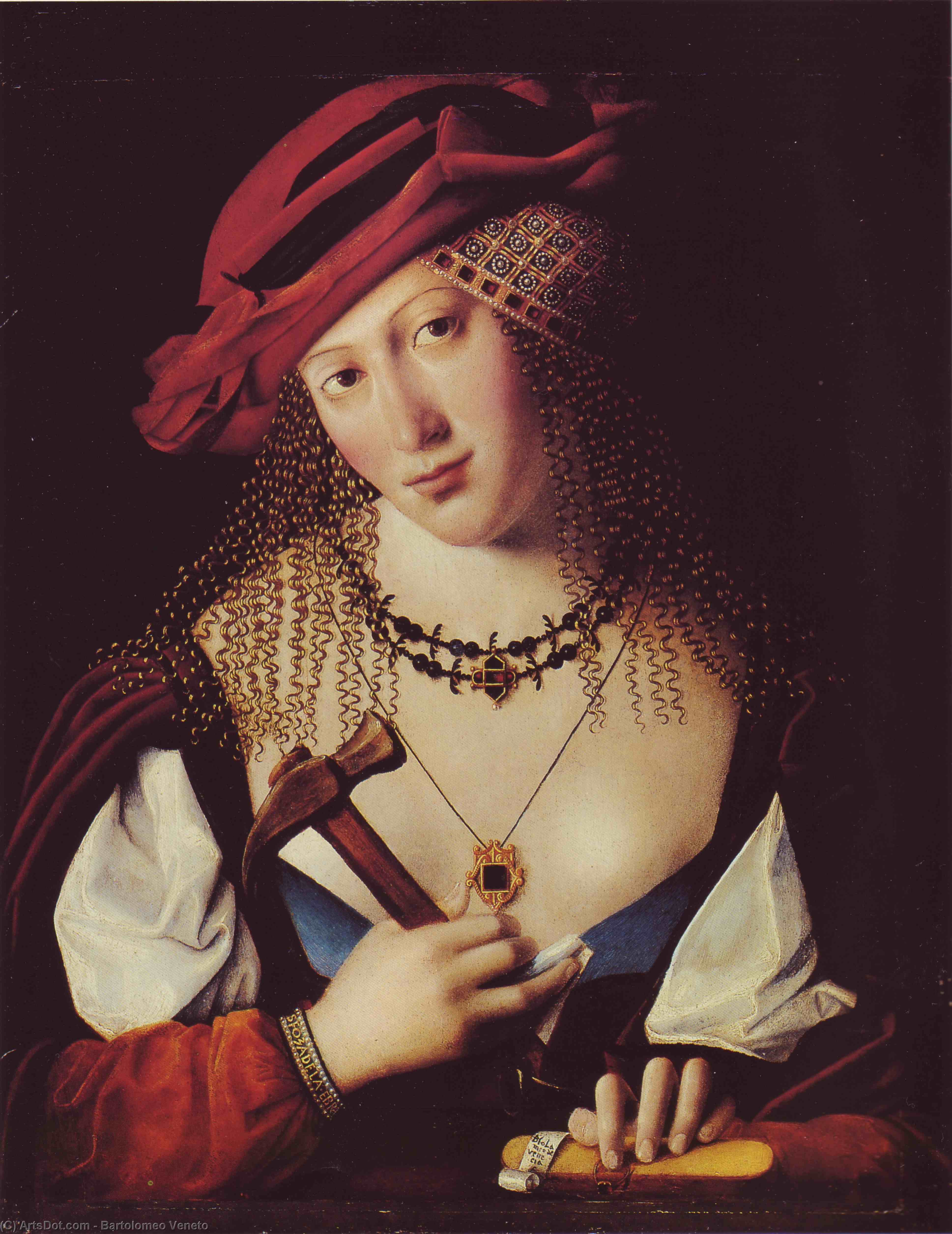 Portrait Of Jewish Woman With Attributes Of Joele — Bartolomeo Veneto