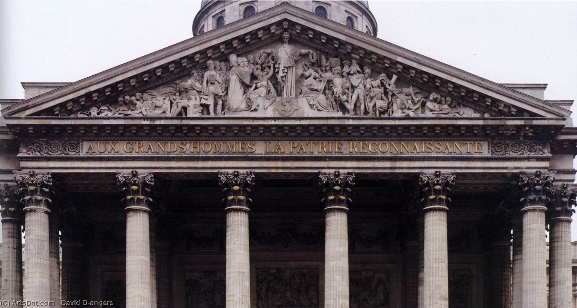 Pediment Relief Of The Pantheon — David D'angers