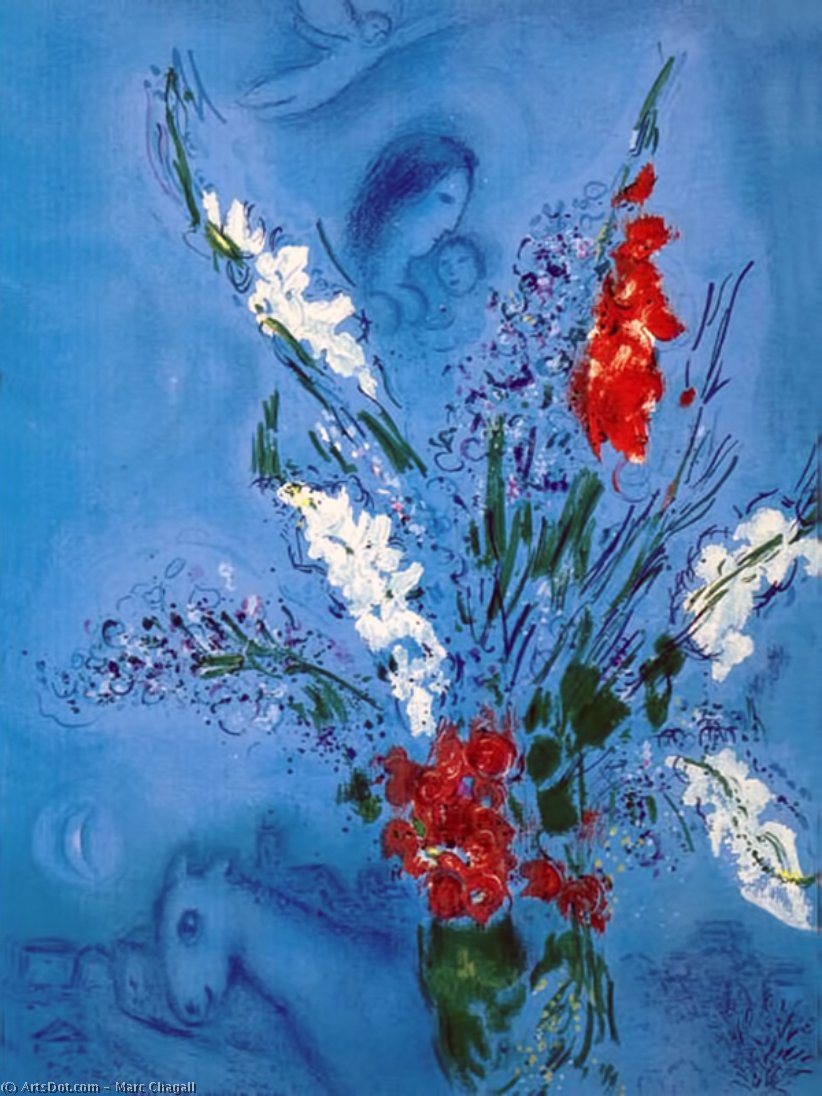 The Gladiolas — Марк Шагал