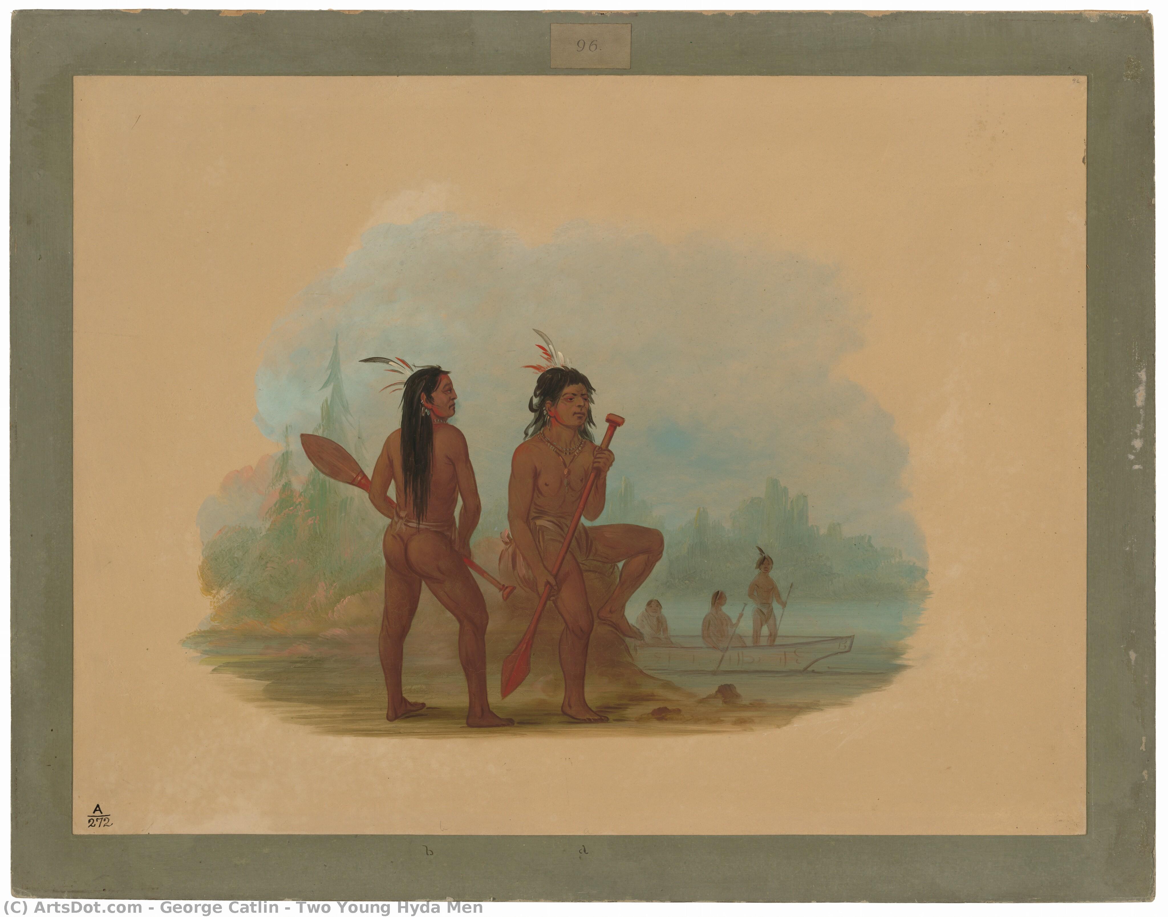 Two Young Hyda Men — Джордж Катлин