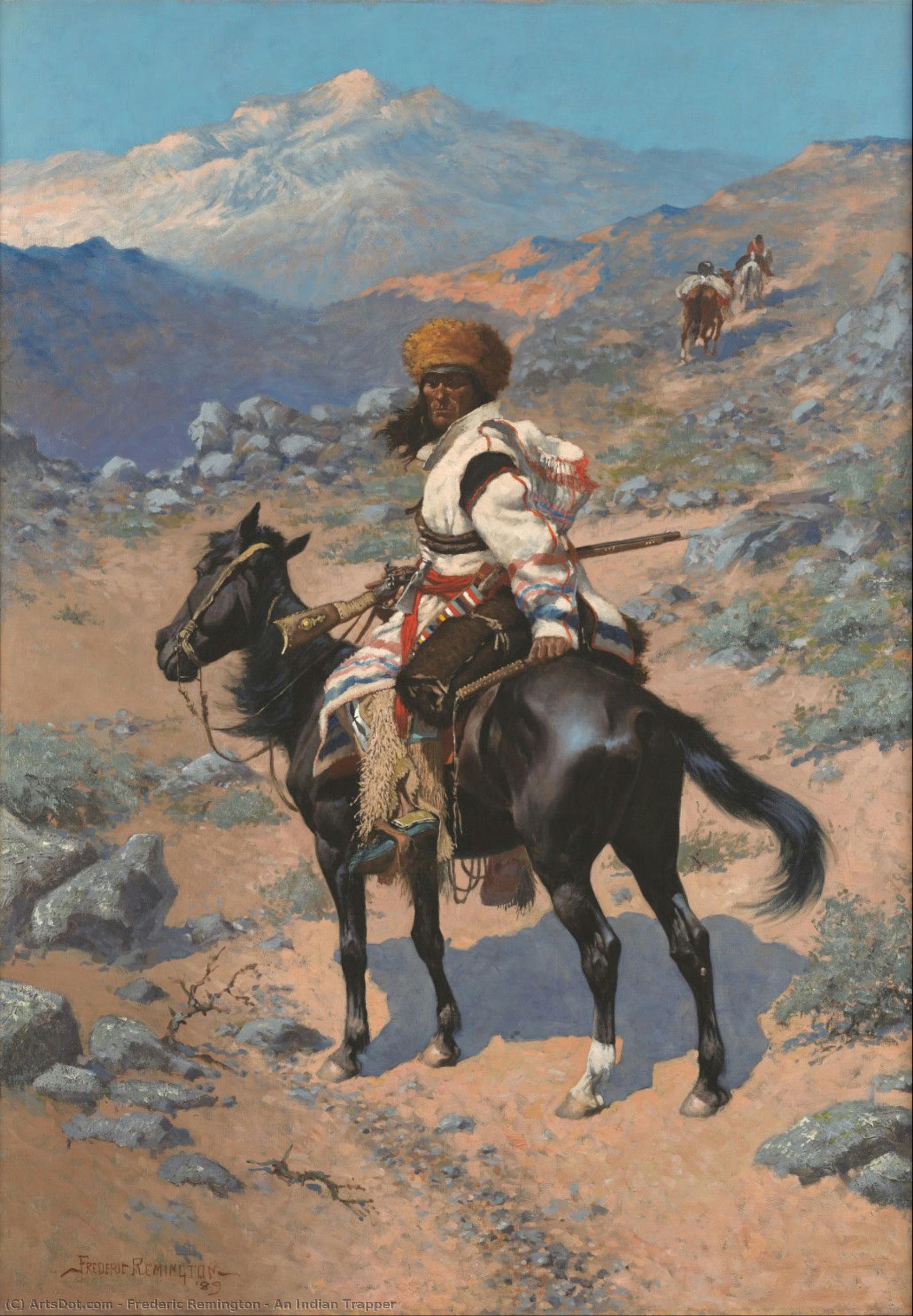 An Indian Trapper — フレデリック・レミントン