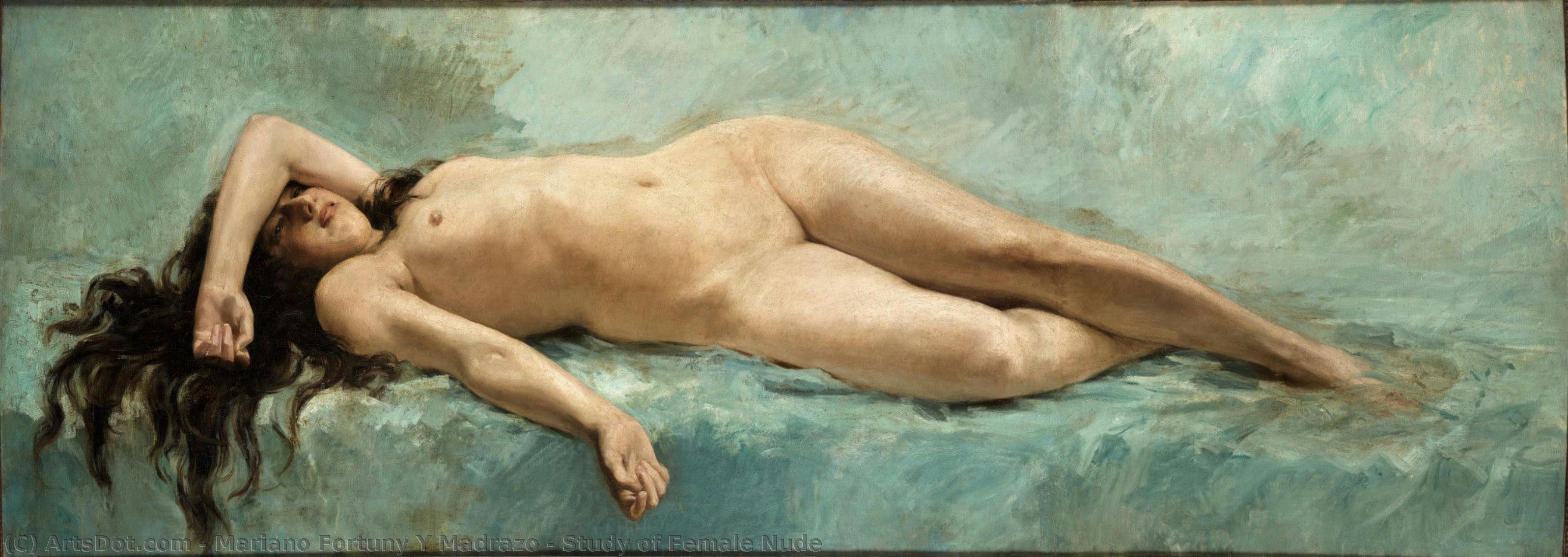 Study Of Female Nude — Mariano Fortuny Y Madrazo