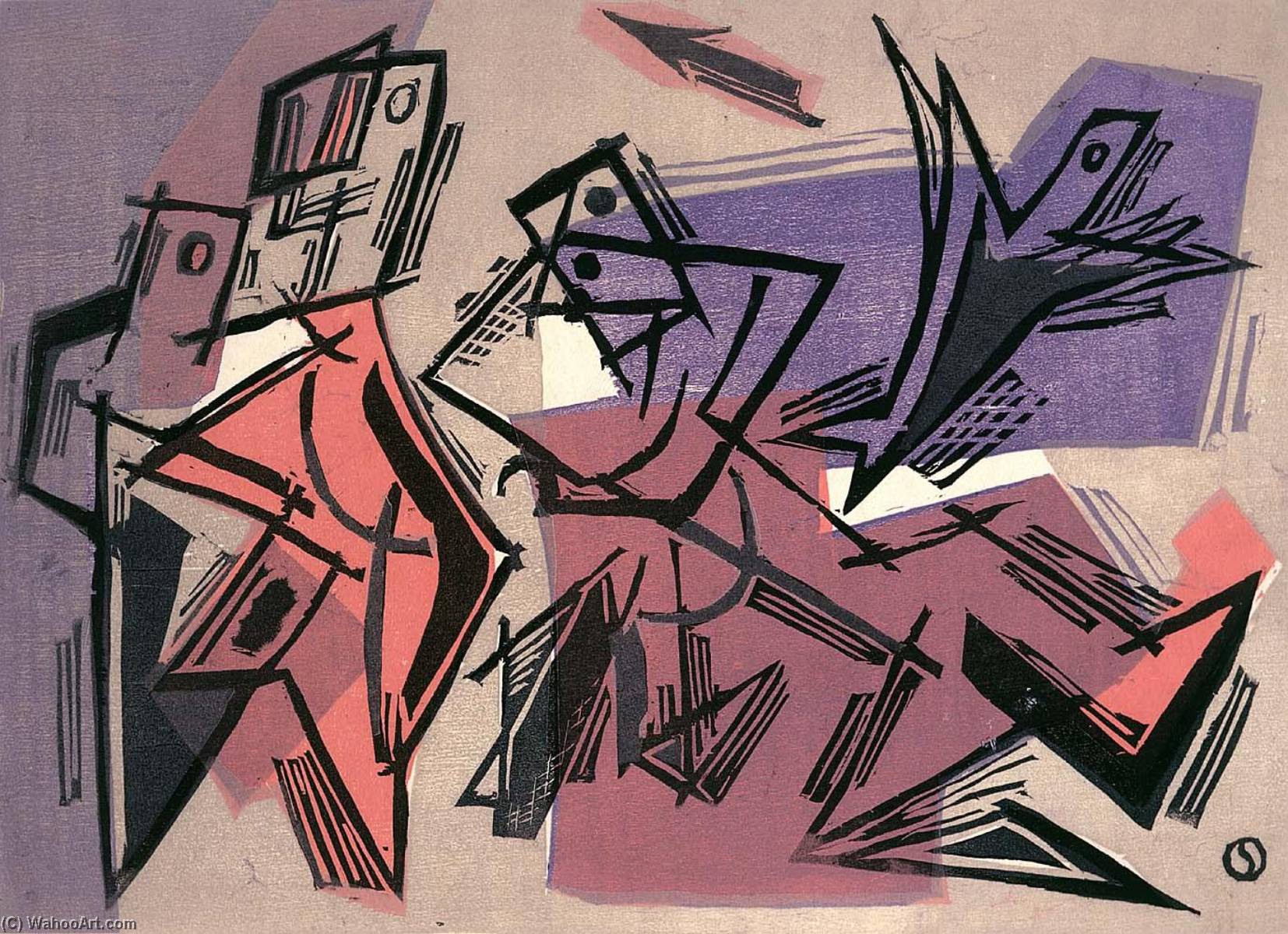 Football Players — Louis Schanker