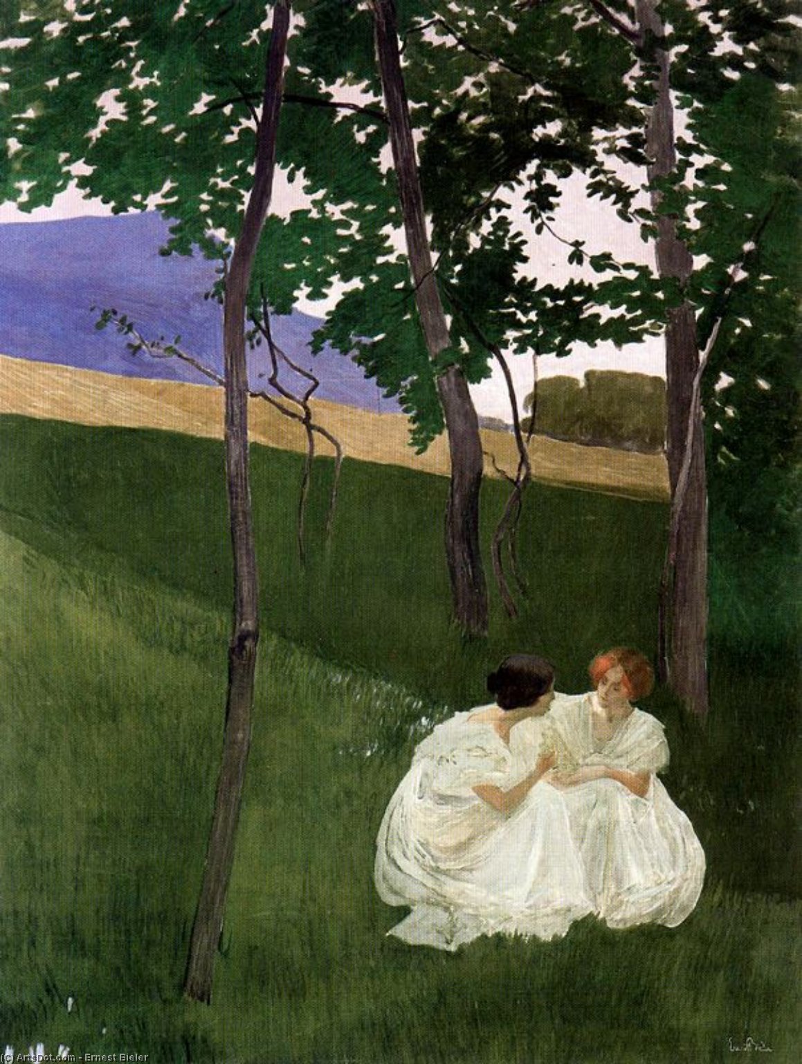 Confidence In The Shelter Of The Woods — Ernest Biéler