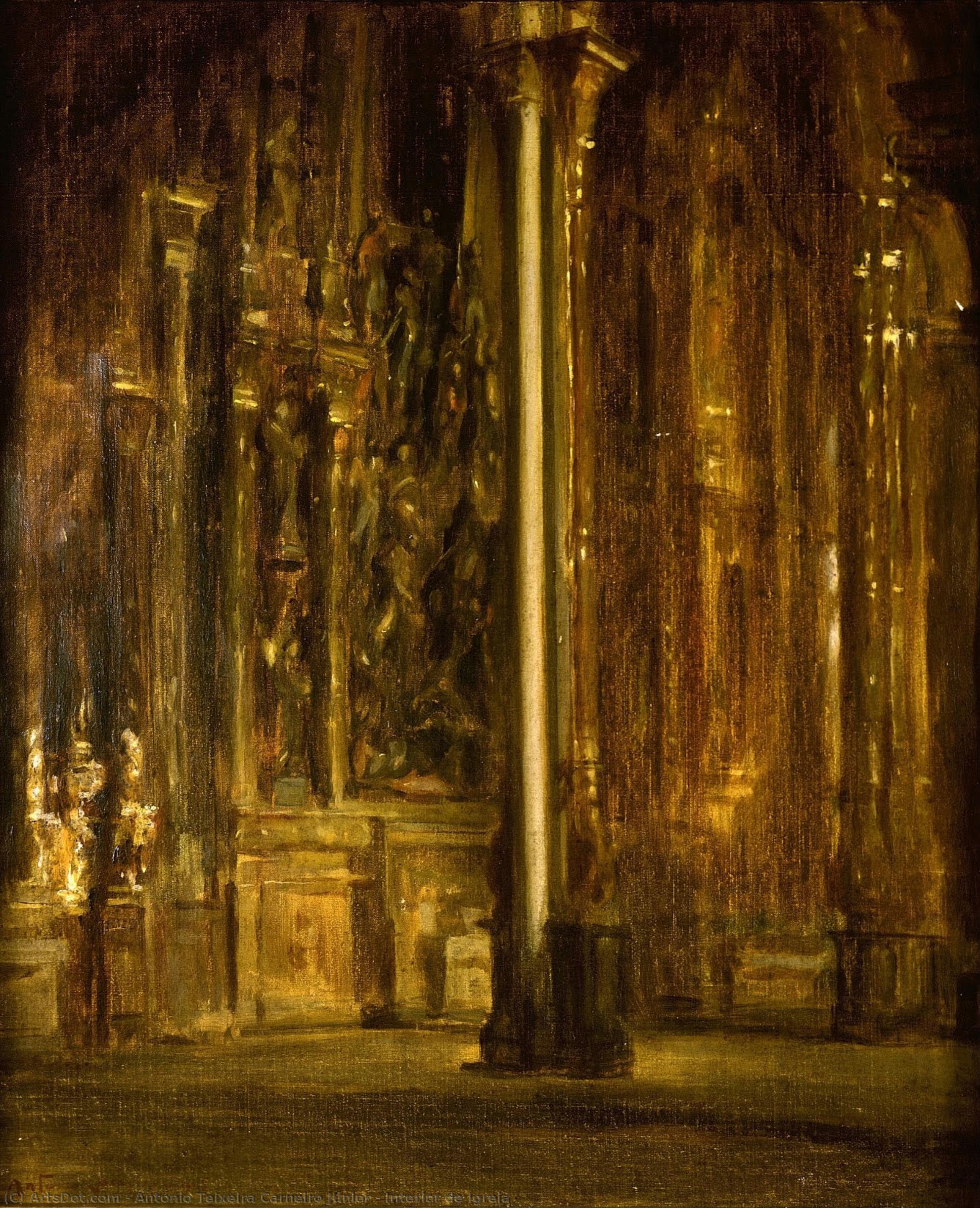 Interior De Igreja — António Teixeira Carneiro Júnior