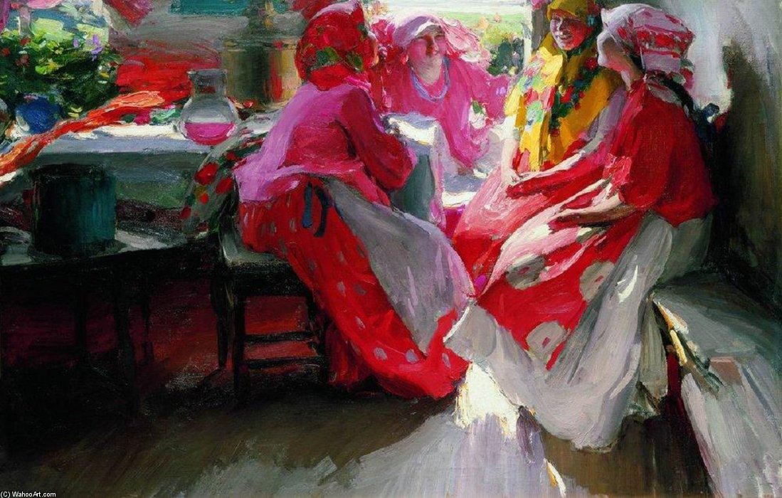 A Festive Day In Spring — Abram Efimovich Arkhipov