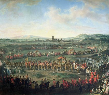 The Entrance Of Emperor Francis I Into Frankfurt, — Martin Ii Mytens