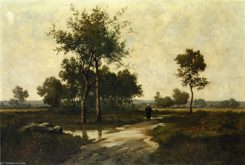 Peasant In A Landscape — Leon Richet
