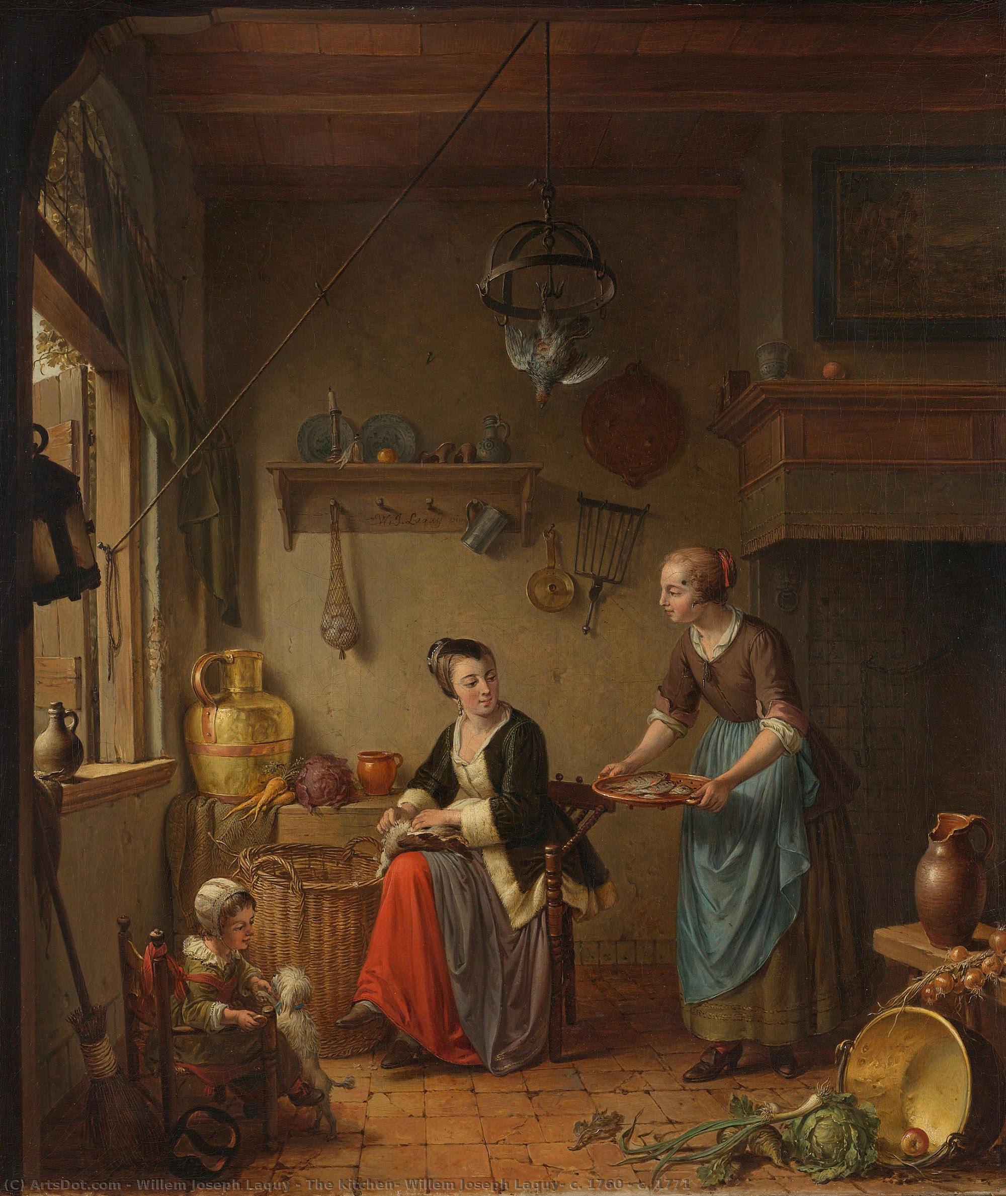 The Kitchen, Willem Joseph Laquy, C. 1760 - C. 1771 — Willem Joseph Laquy