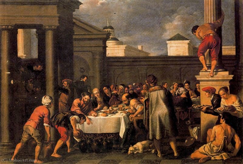 Marriage At Cana — Pedro Orrente