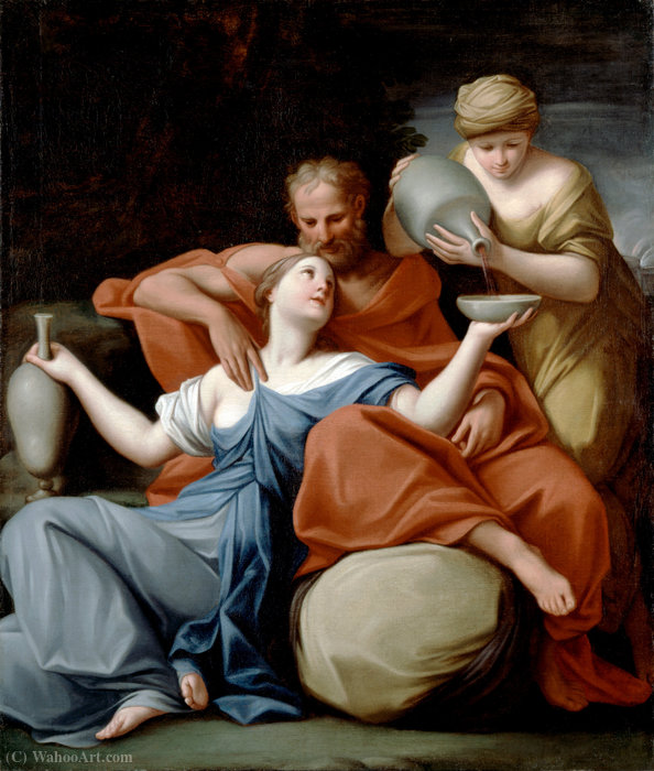 Lot And His Daughters — Marcantonio Franceschini