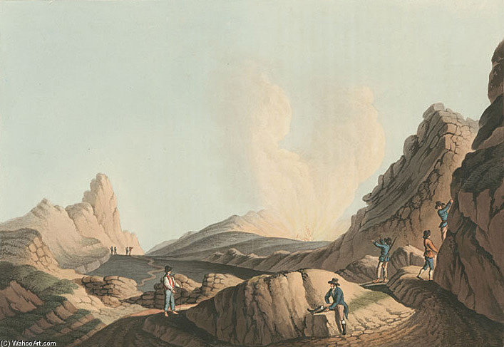 Crater In The Island Of Stromboli — Luigi Mayer