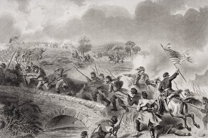The Taking Of The Bridge On Antietam Creek — Felix Octavius Carr Darley