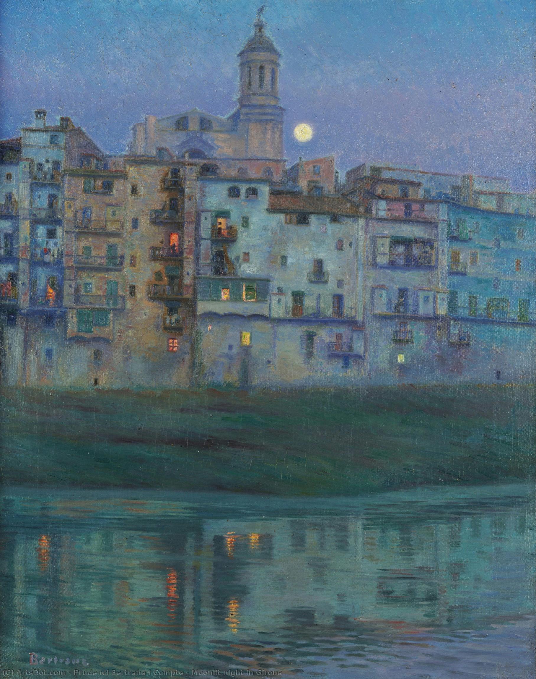 Moonlit Night In Girona — Prudenci Bertrana I Compte