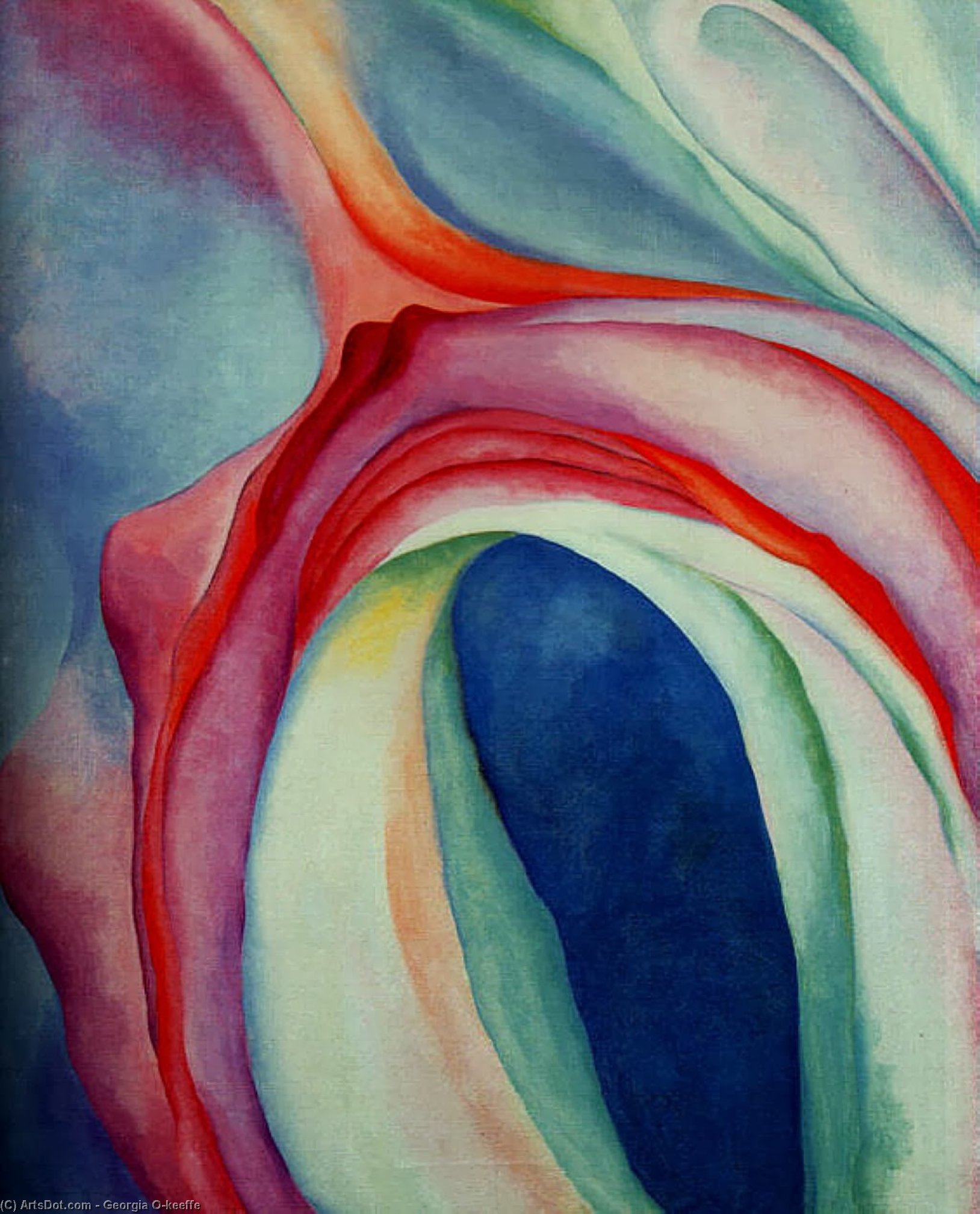 Music Pink And Blue Ii — Georgia O'keeffe
